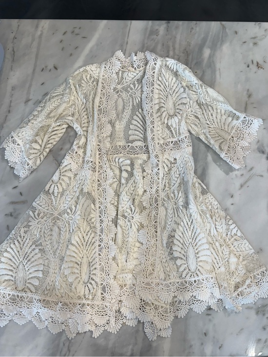 Joyfolie Other - Joyfolie White Lace Overlay